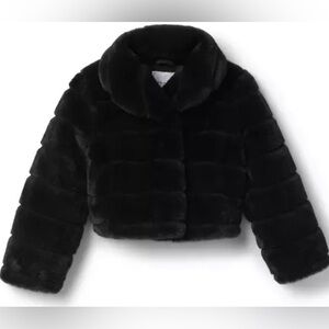 JANIE AND JACK Faux Fur Cropped Jacket 6-12 months